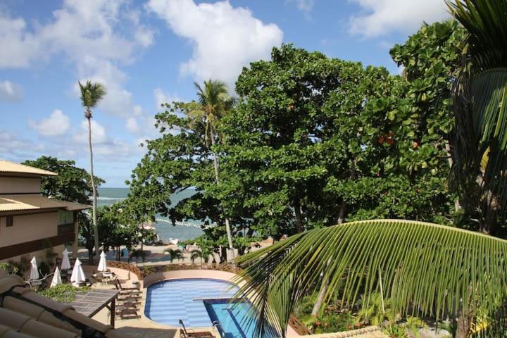 Apt Na Praia Do Forte Em Condominio Frente Mar! Bagian luar foto