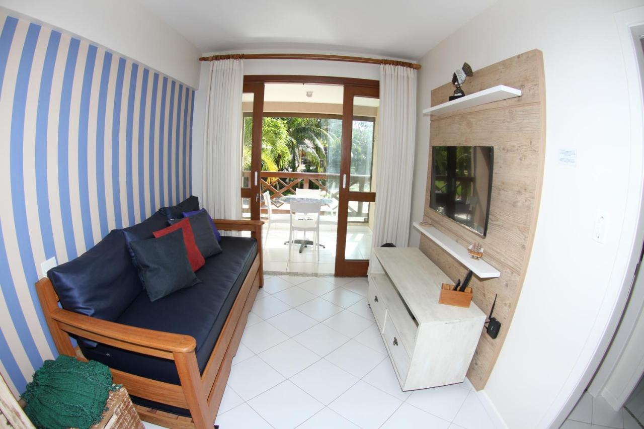 Apt Na Praia Do Forte Em Condominio Frente Mar! Bagian luar foto